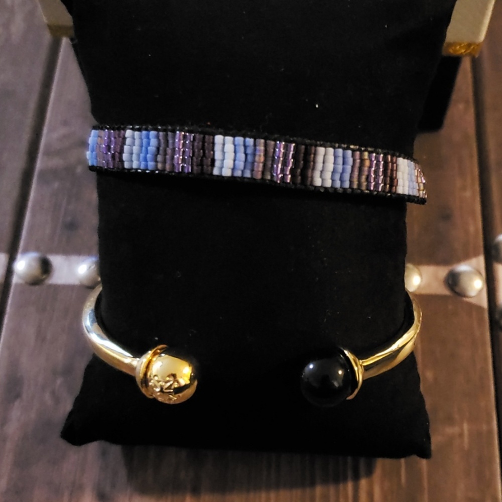 Bead & Metal Cuff Set - Picture 2 of 4